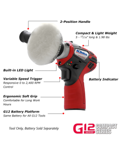 ACDelco 12V 3" Mini Polisher - Bare Tool