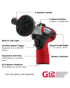 ACDelco 12V 3" 2-Speed Mini Polisher - Bare Tool
